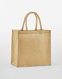Natural Starched Jute Mini Gift Bag (Hover)