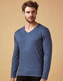Men´s V-Neck T-Shirt Long Sleeve