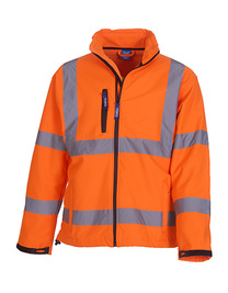 Hi-Vis 2 Bands & Braces Softshell Jacket (Hover)