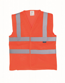 Hi-Vis Top Cool Recycled Open Mesh Waistcoat (Hover)