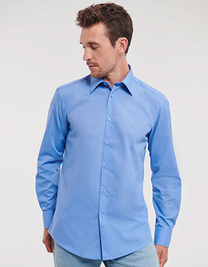 Men´s L/S Poly-Cotton Easy Care Tailored Poplin Shirt