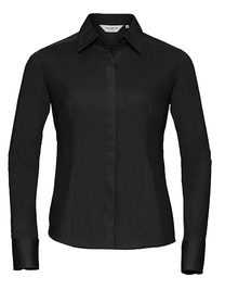 Ladies´ L/S Poly-Cotton Easy Care Fitted Poplin Shirt (Hover)