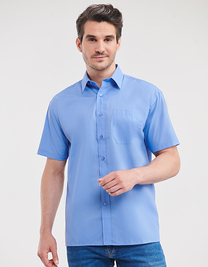 Men´s Short Sleeve Poly-Cotton Easy Care Poplin Shirt
