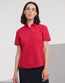 Ladies´ Short Sleeve Poly-Cotton Easy Care Poplin Shirt
