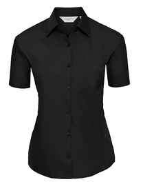 Ladies´ Short Sleeve Poly-Cotton Easy Care Poplin Shirt (Hover)