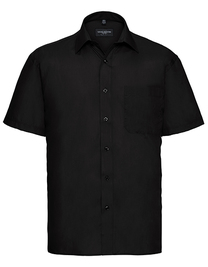 Men´s Short Sleeve Poly-Cotton Easy Care Poplin Shirt (Hover)