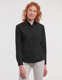 Ladies´ L/S Pure Cotton Easy Care Poplin Shirt