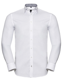 Men´s L/S Tailored Contrast Herringbone Shirt (Hover)